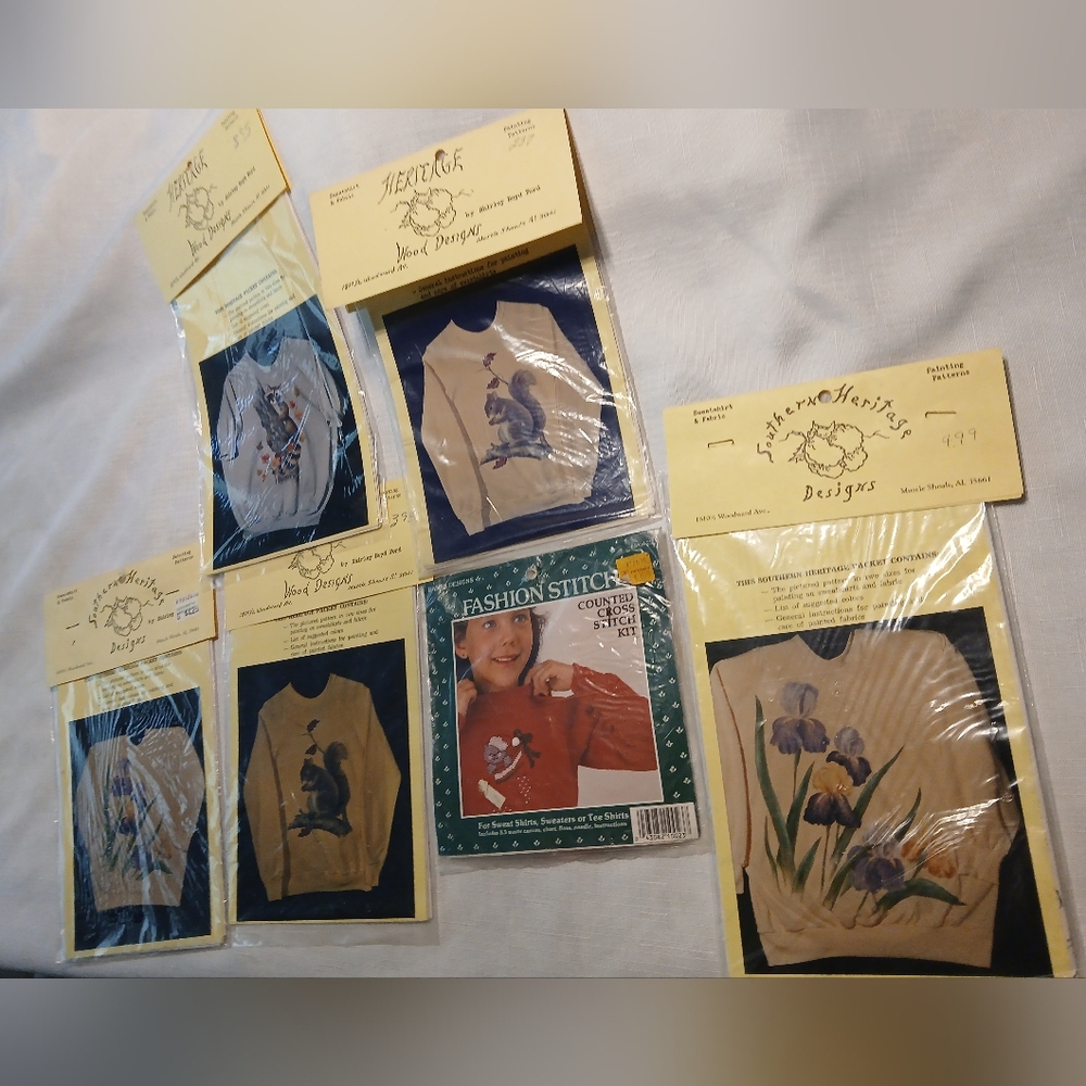 Lot of 6 Craft Items Vintage 1986